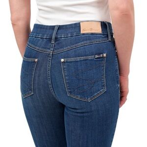 NWOT - Seven7 Straight Leg Jeans Size 12 Embroidered Denim RN 109890 stretch new